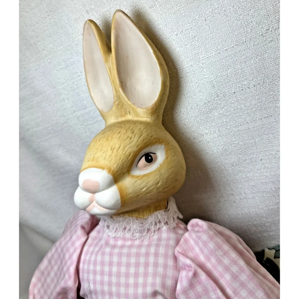 Vintage Ceramic Shelf Sitter Bunny 17